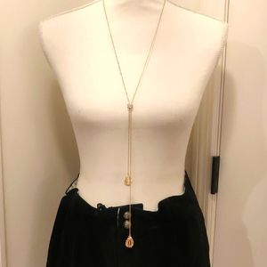 Inc, Crystal, bulb, lariat necklace